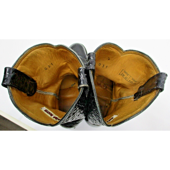 Rogers boots Western Cowboy Black Exotic print boot - size 10 - Picture 12 of 13